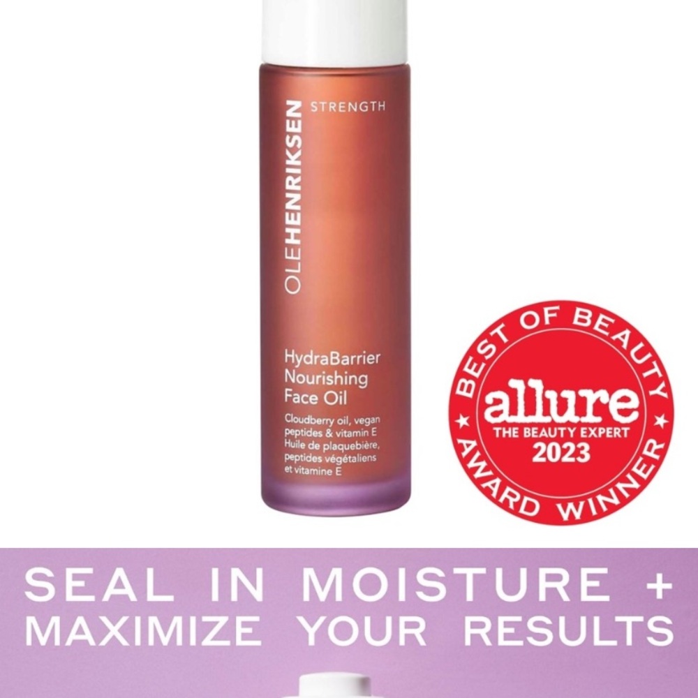 Ole Henriksen Strength HydraBarrier Face Oil - Red and White